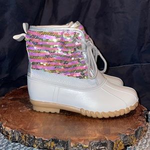 NEW Olivia Miller Sequin girls boots 1
